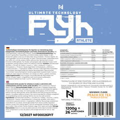 Flyh Athlete 1200g – Workout Booster mit Koffein, Aminosäuren und Kohlenhydraten