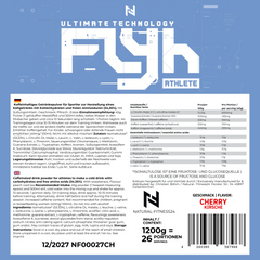 Flyh Athlete 1200g – Workout Booster mit Koffein, Aminosäuren und Kohlenhydraten