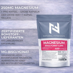 Magnesium Bisglycinat Kapseln Bioverfügbar NF24