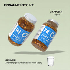 Natural-Fitness24 Algenöl Omega3 EPA DHA 60 Kapseln vegan Wann einnehmen
