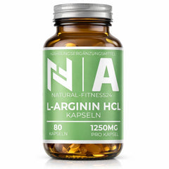 L-Arginin HCL Caps - 80 hochdosierte 1250mg Kapseln