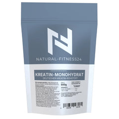 Deutscher Kreatin-Monohydrat Rohstoff im 500g Beutel von Natural-Fitness24
