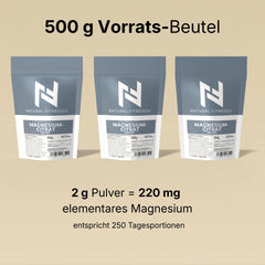 Magnesium Citrat Pulver 500g guenstig kaufen
