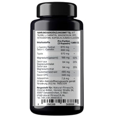 NF24 Morning Formula – L-Carnitin, Taurin, Magnesium, OPC & Astaxanthin Kapseln