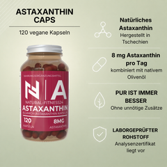NF24 Astaxanthin 8mg Kapseln Natürliches Vorteile