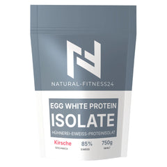Egg Protein Isolat in verschiedenen Geschmacksrichtungen Kirsche, Waldfrucht, Pfirsich-Eistee und Waldfrucht. 85% Eiweissanteil von Natural-Fitness24