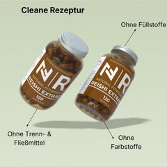Reishi Extrakt Kapseln von Natural-Fitness24 ohne unnötige Zusatzstoffe