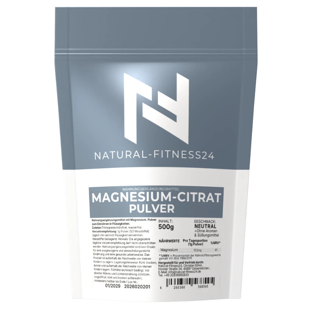 Natural-Fitness24 magnesium-Citrat 500g Pulver
