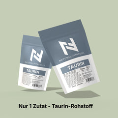 100% Taurin Pulver 1Kg ohne Zusatzstoffe von Natural-Fitness24 - nur eine Zutat