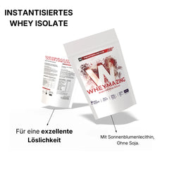 Instantisiertes Whey Protein Isolate mit Sonnenblumenlecithin für exzellente klumpenfreie Löslichkeit
