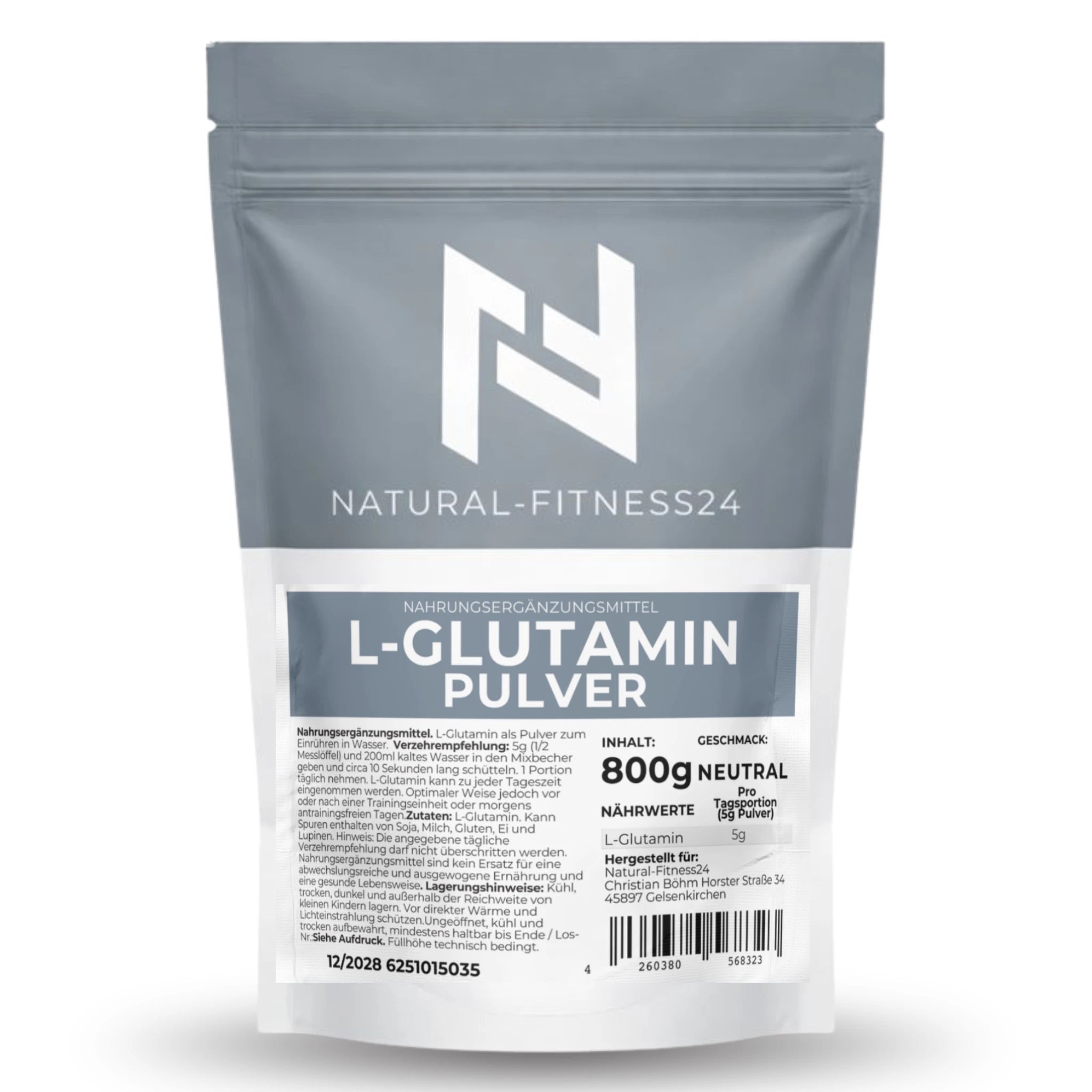 l-glutamin pulver neutral