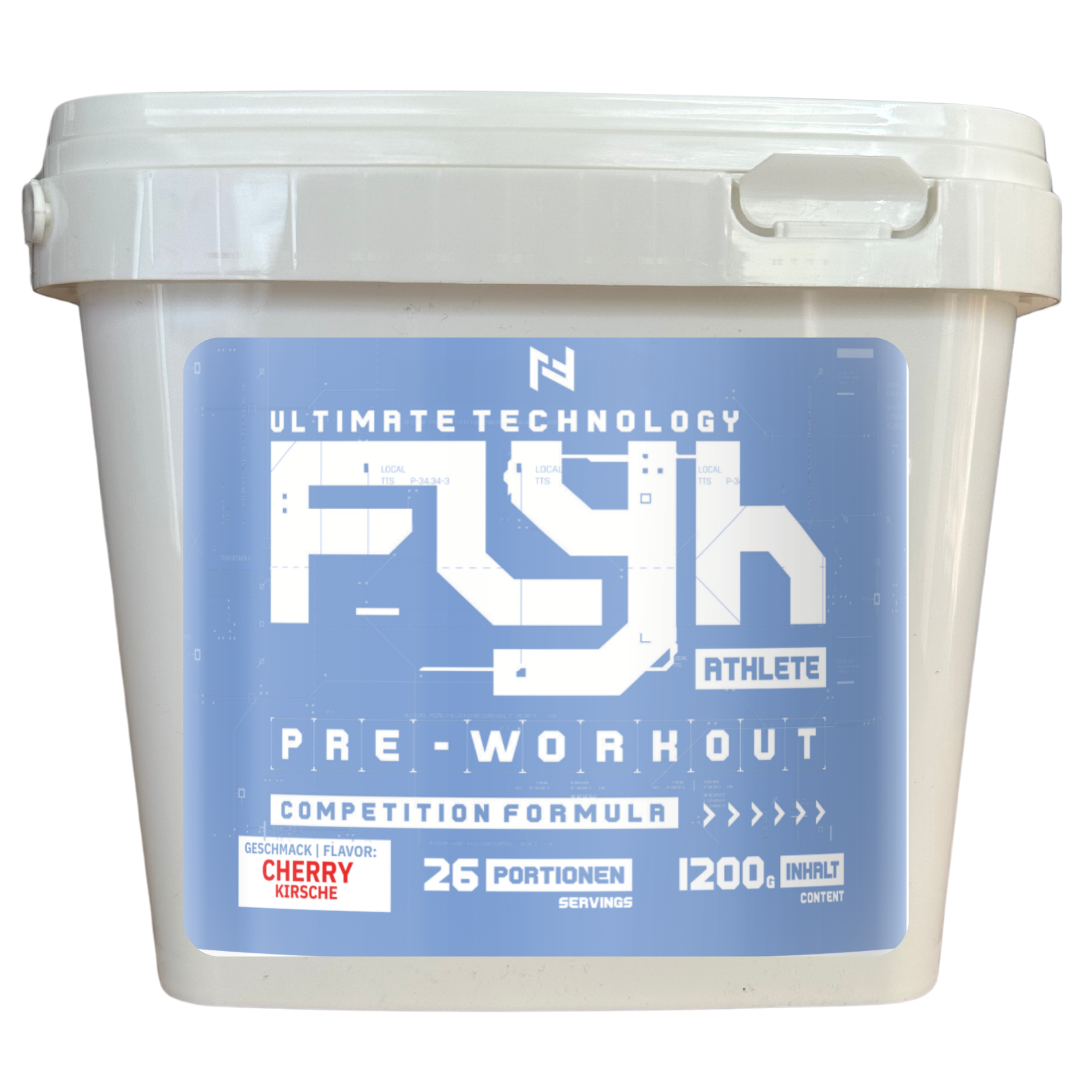 Flyh Athlete 1200g – Workout Booster mit Koffein, Aminosäuren und Kohlenhydraten