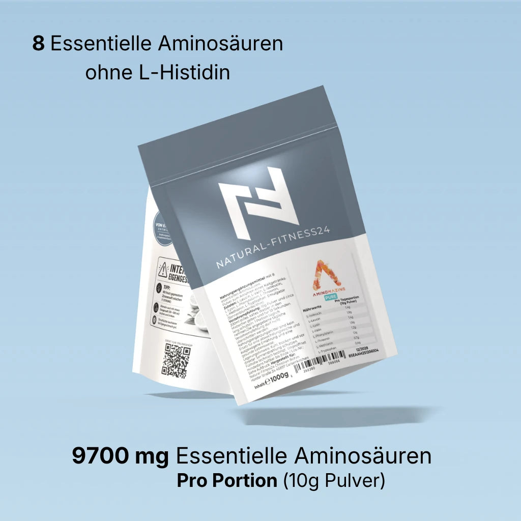 EAAs 1Kg neutral ohne Zusätze Aminomazing Pure Essentielle Aminosäuren