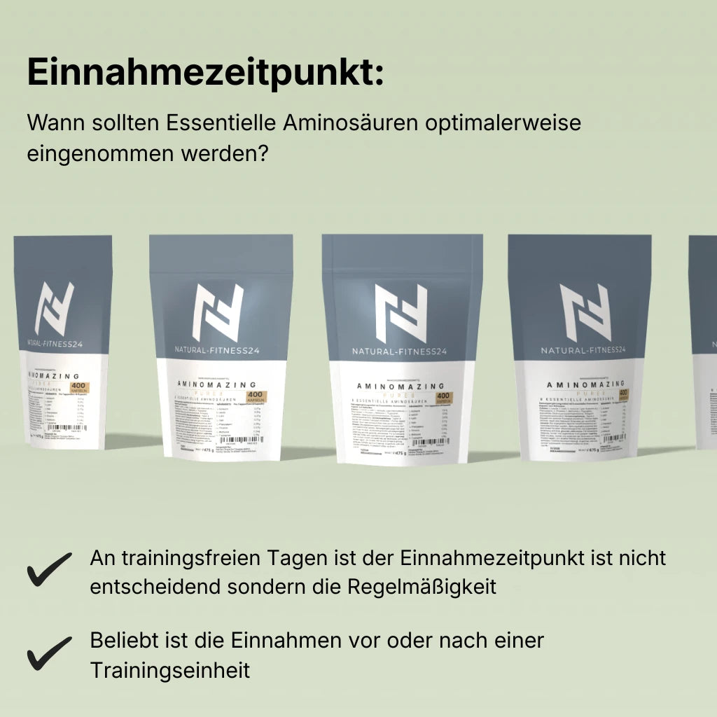 Wann Aminomazing Pure 8 EAA Caps essentielle Aminosäuren einnehmen? , von Natural-Fitness24 