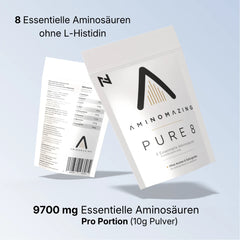 EAA Pulver 1Kg neutral ohne Geschmack Aminomazing Pure 9700mg Aminosäuren pro 10g Pulver