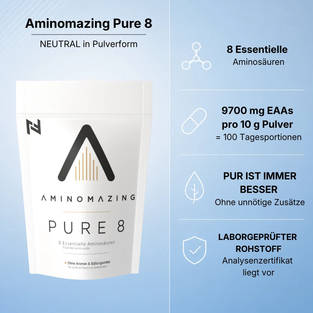 EAA Pulver 1Kg neutral ohne unnötige Zusätze Aminomazing Pure