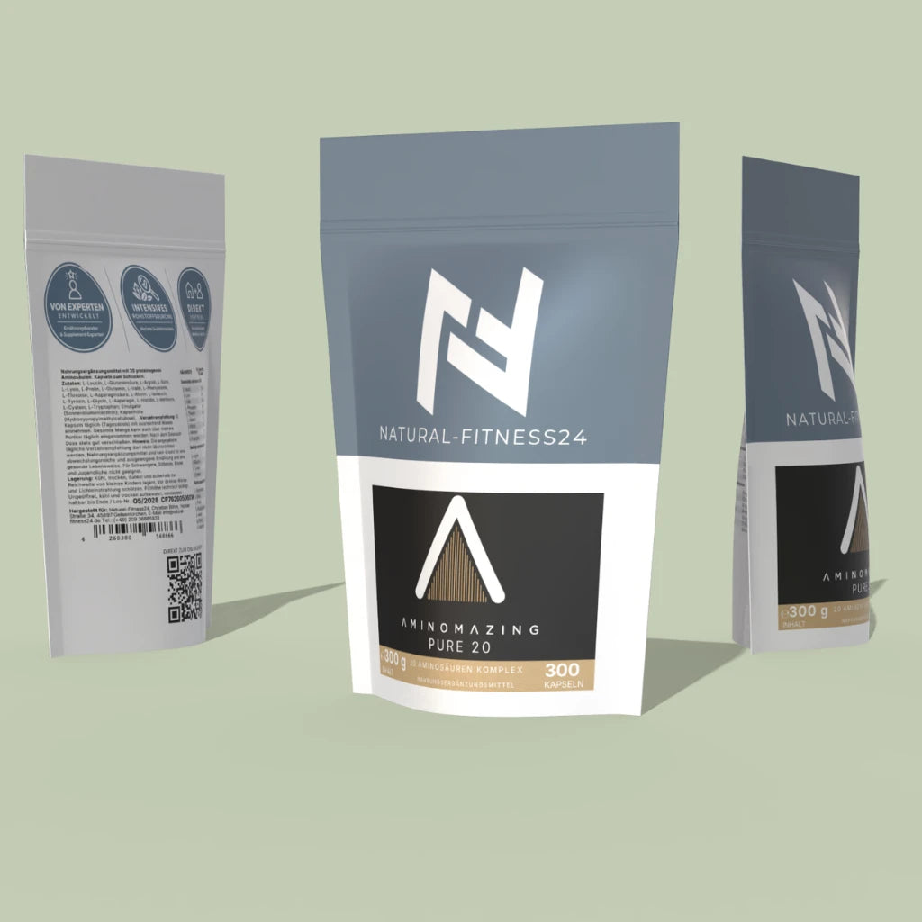 Natural-Fitness24 20 proteinogene Aminosäuren in freier Form als Kapselform 