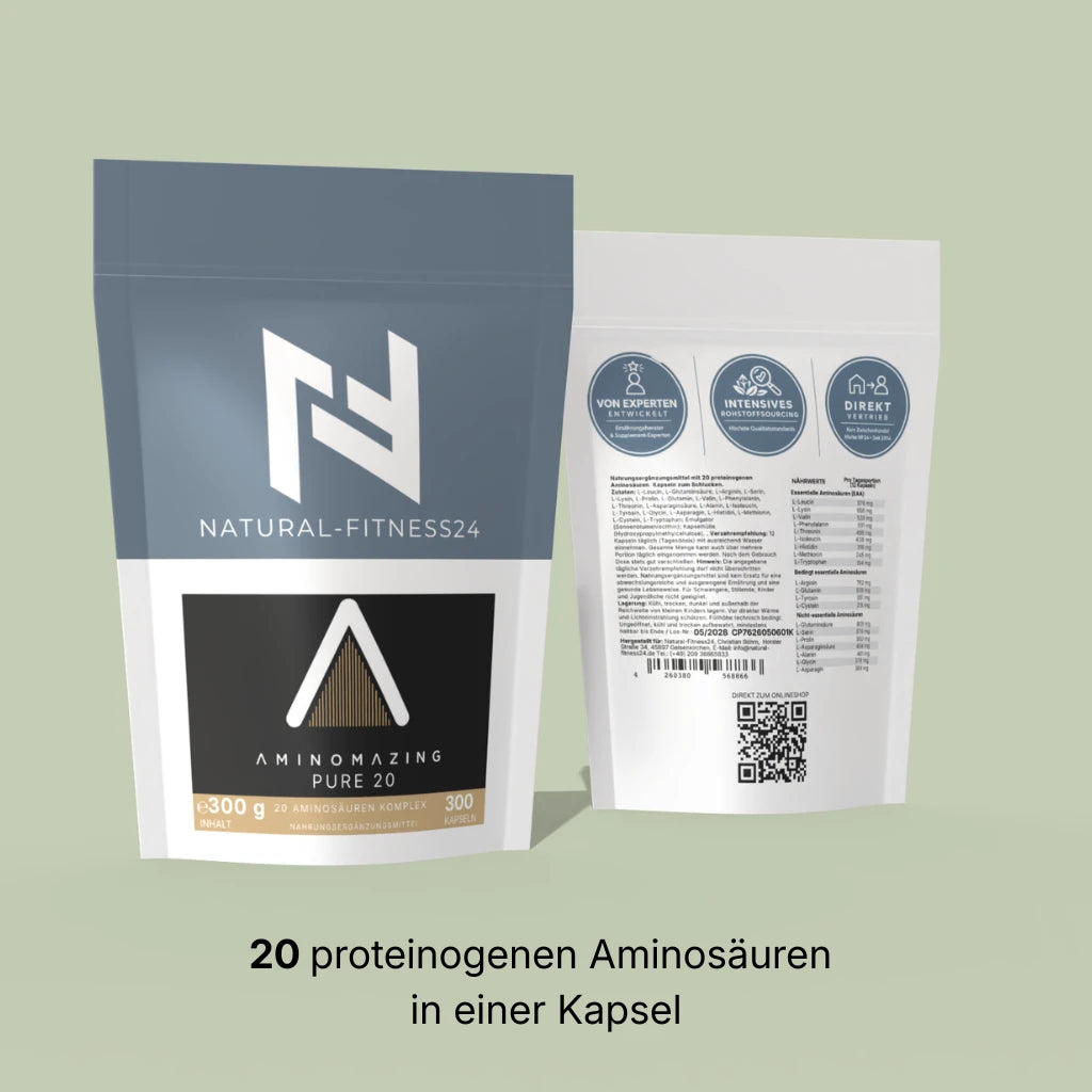 Natural-Fitness24 20 proteinogene Aminosäuren 
