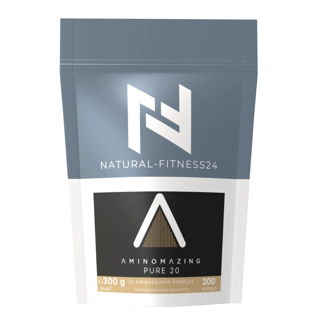 Natural-Fitness24 20 proteinogene Aminosäuren in Kapselform 300 Kapseln pro Beutel 