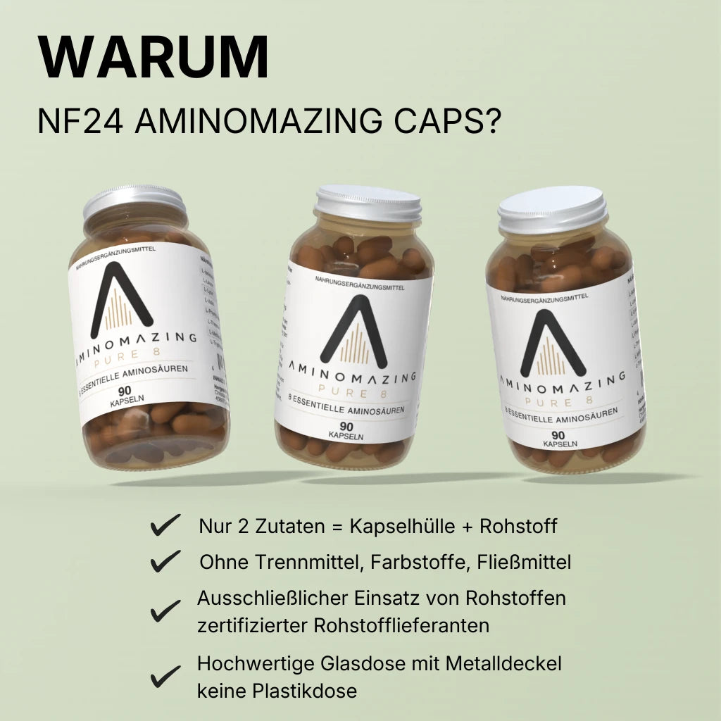 NF24 EAA Kapseln 90 caps Aminomazing Pure 8 essentielle Aminosäuren