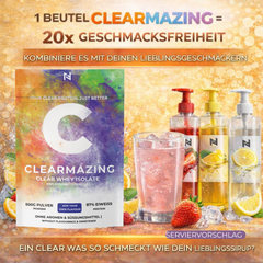 Clearmazing Clear Whey Isolate 500g Neutral mit Sirup mischen
