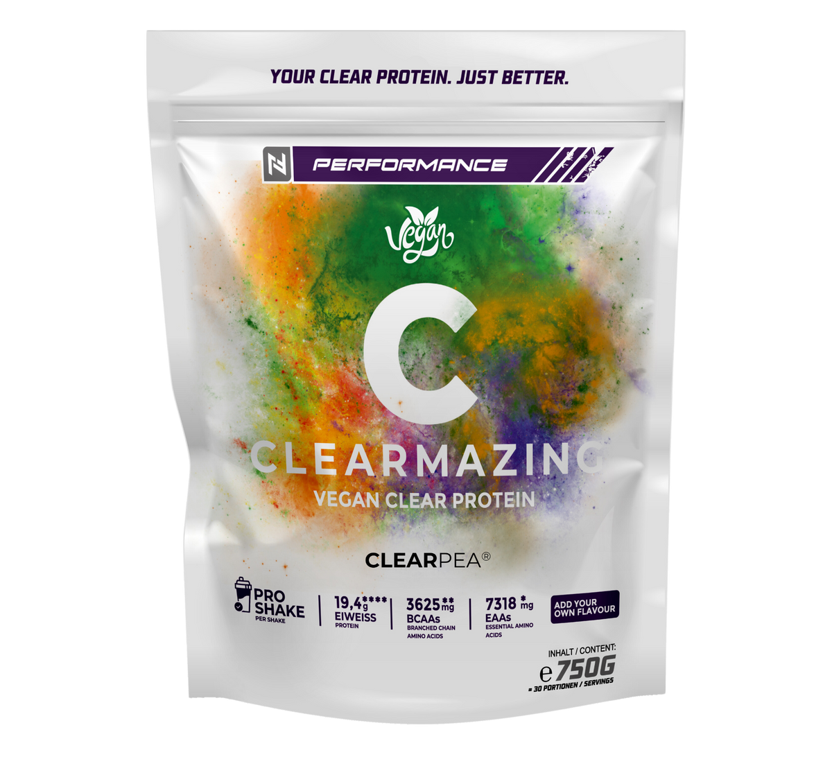 veganes clear protein ohne süßungsmittel
