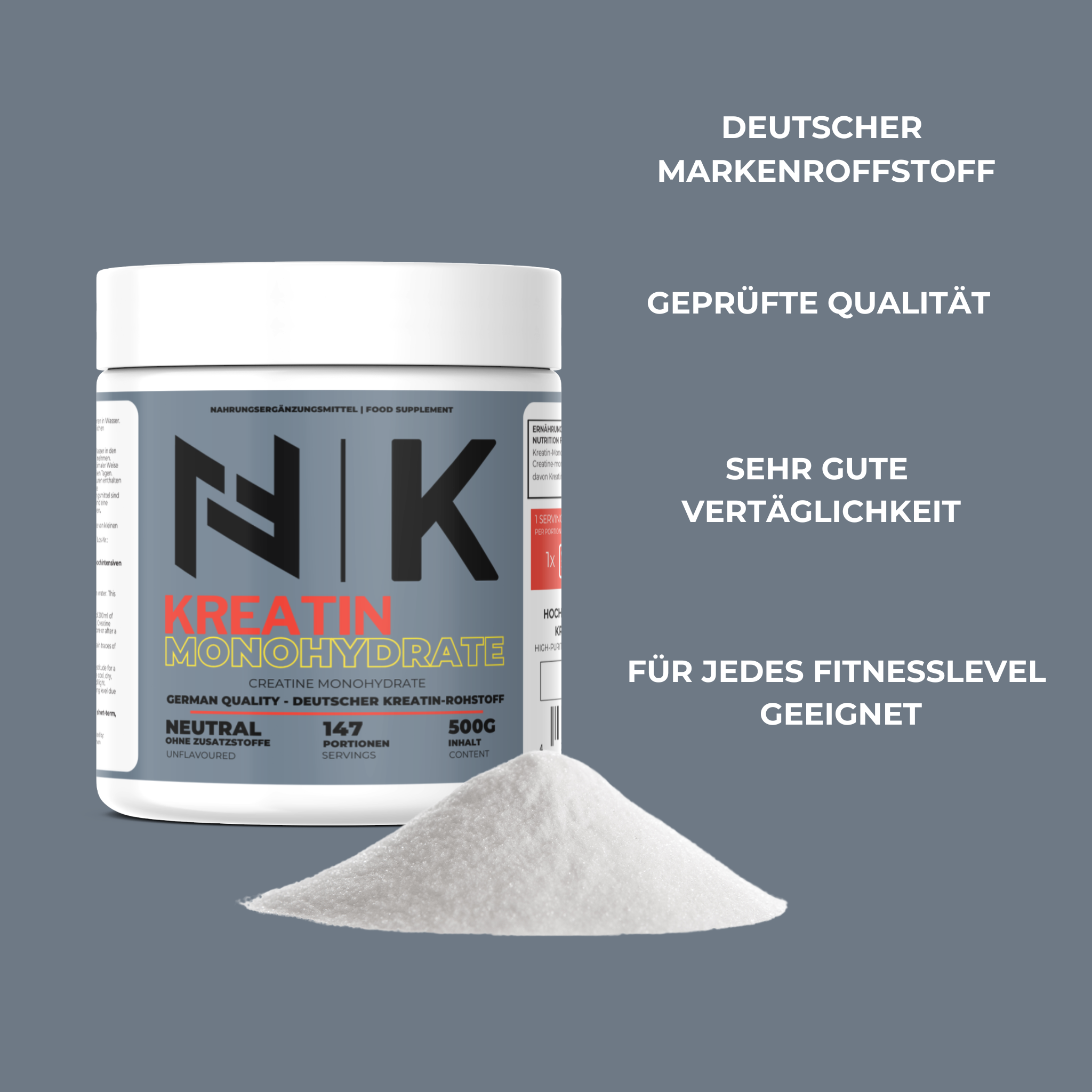 Kreatin Monohydrat deutscher Rohstoff