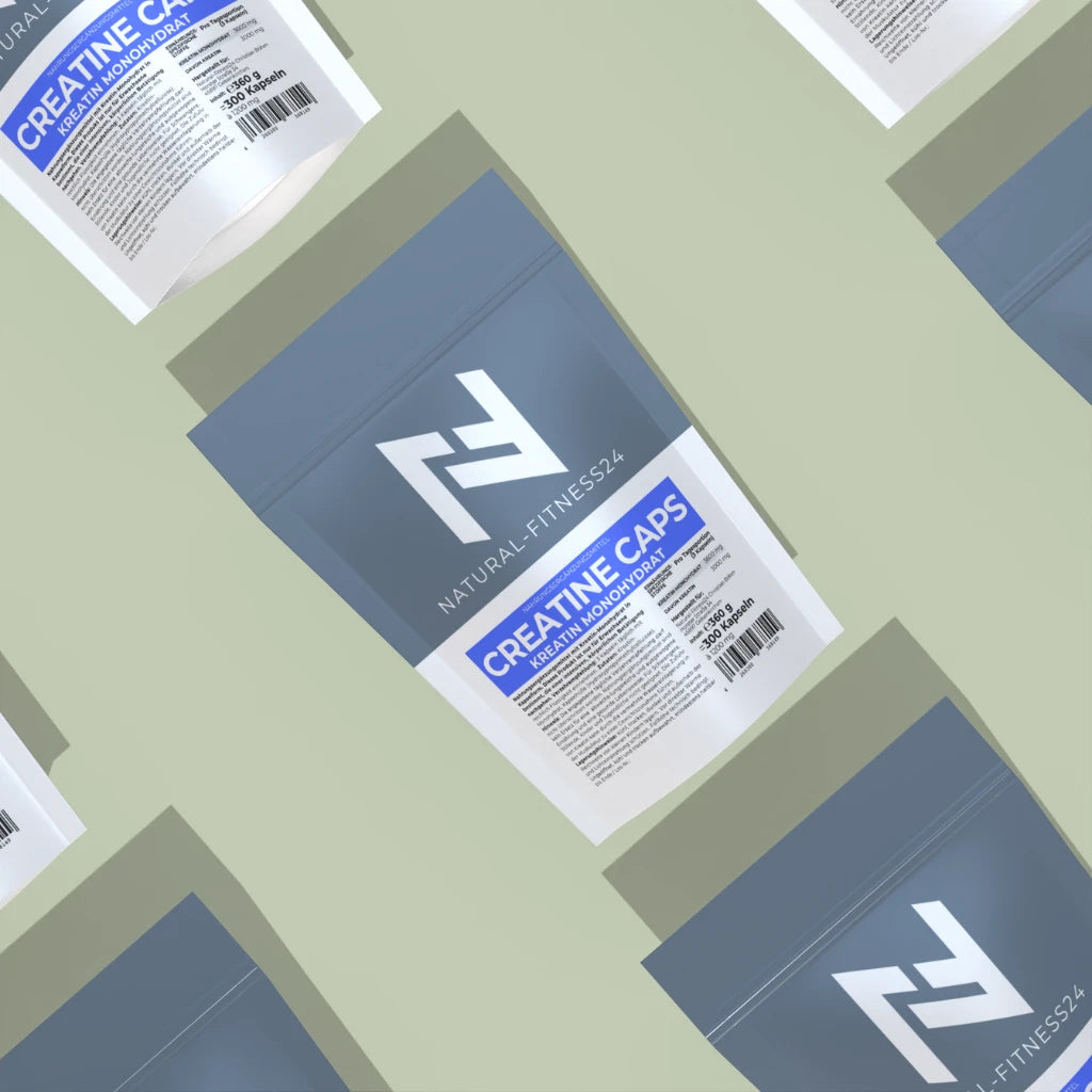 Creatin Monohydrat Kapseln 300 Stück pro Beutel mit 1000mg Creatin pro Kapsel für 100 Tagesportionen à 3 Kapseln