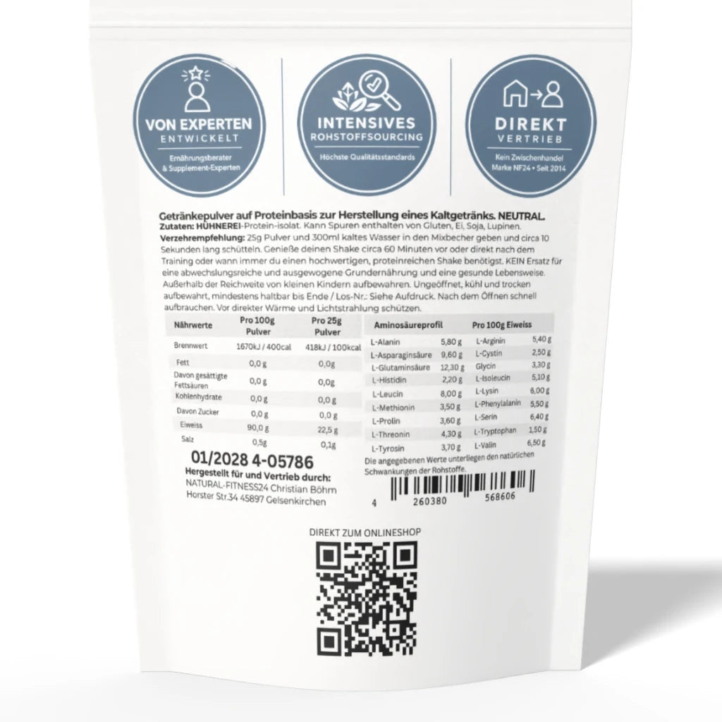 Egg Protein Isolat neutral kaufen