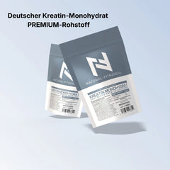 Natural-Fitness24 Kreatinmonohydrat  Rohstoff aus Deutschland neutral ohne unnötige Zusatzstoffe wie Aromen und Süßungsmittel 1000g 