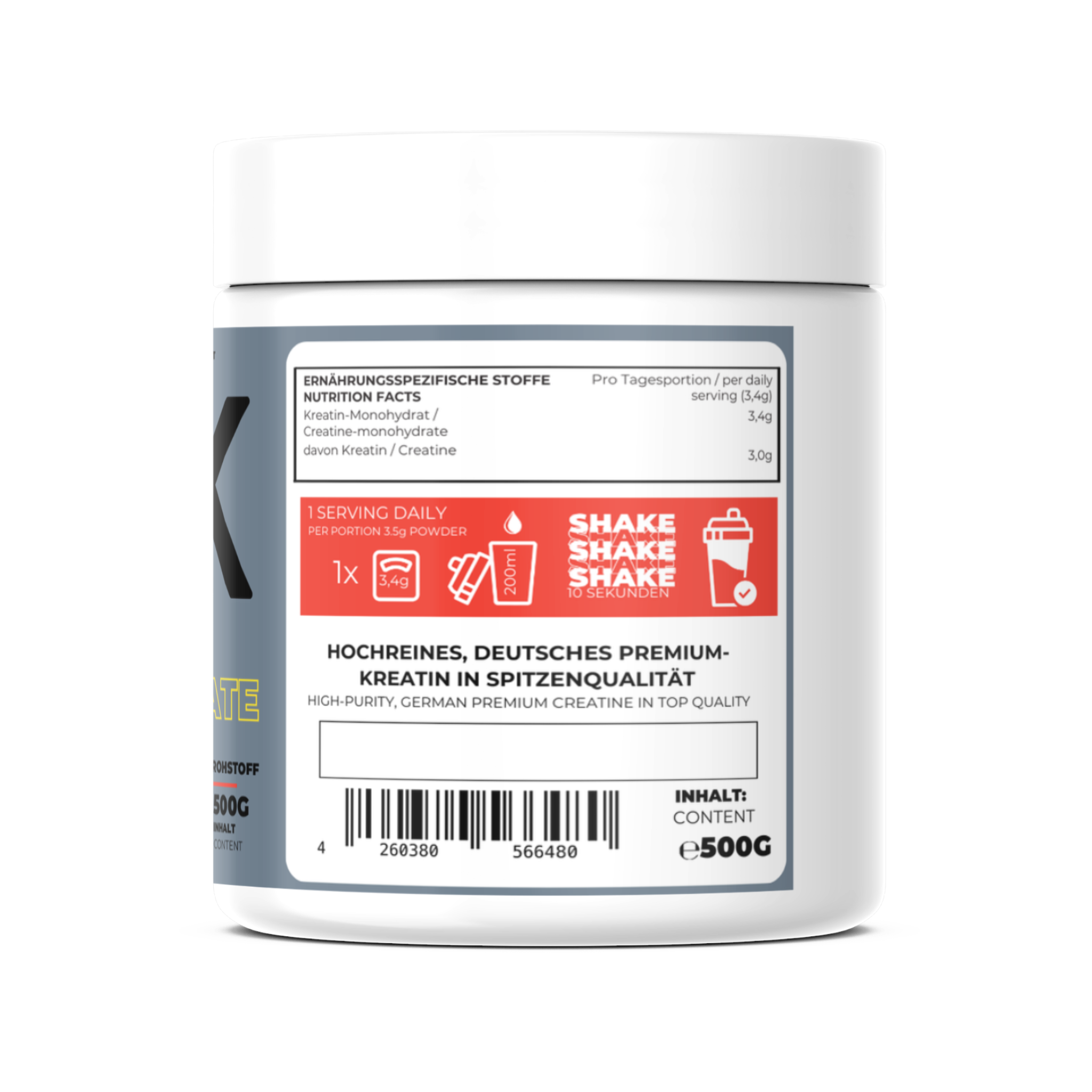 Kreatin Monohydrat Pulver Creapure Creatine