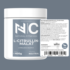 L-Citrullin-Malat Pulver 600g – Neutral