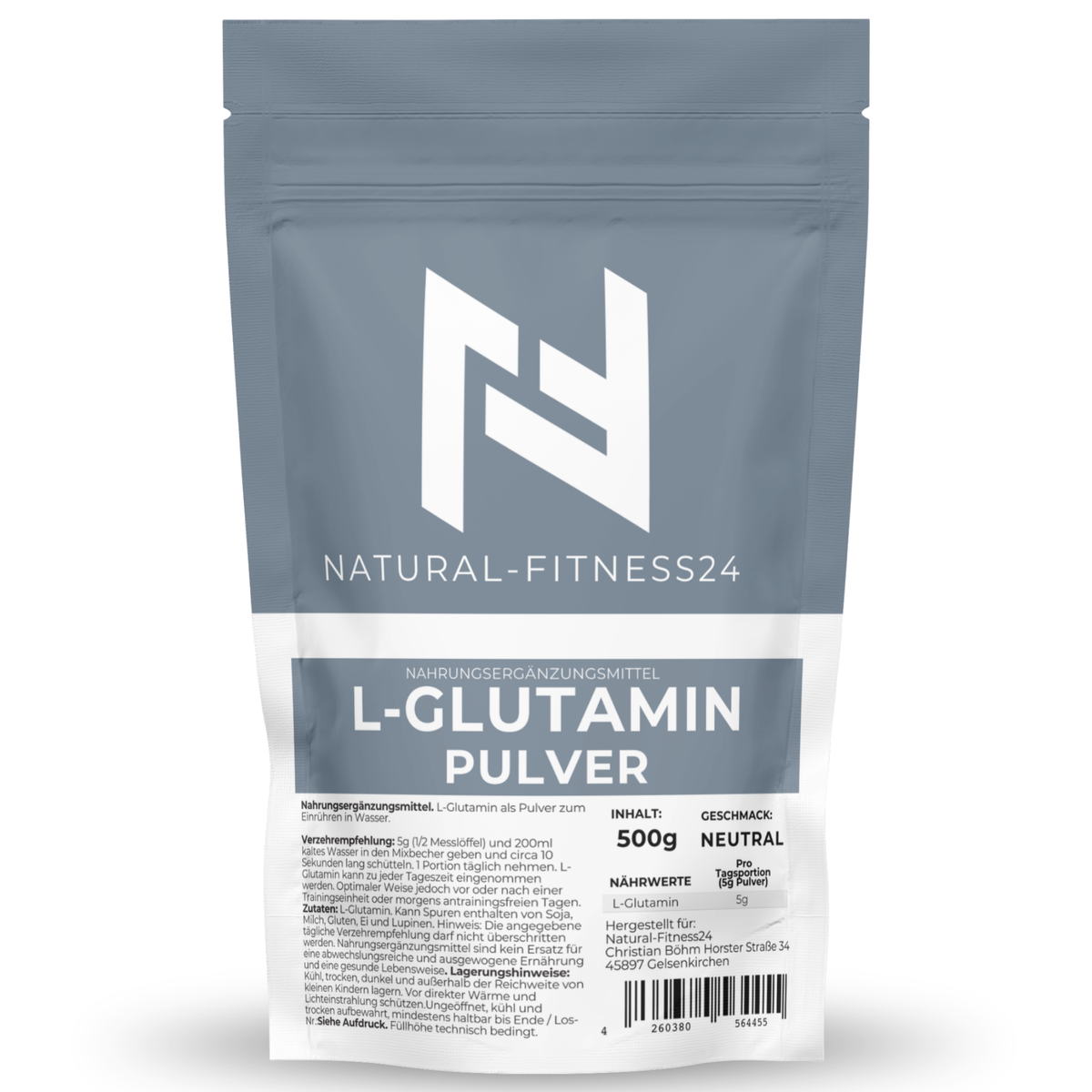 NF24Army L-Glutamine 500g powder can