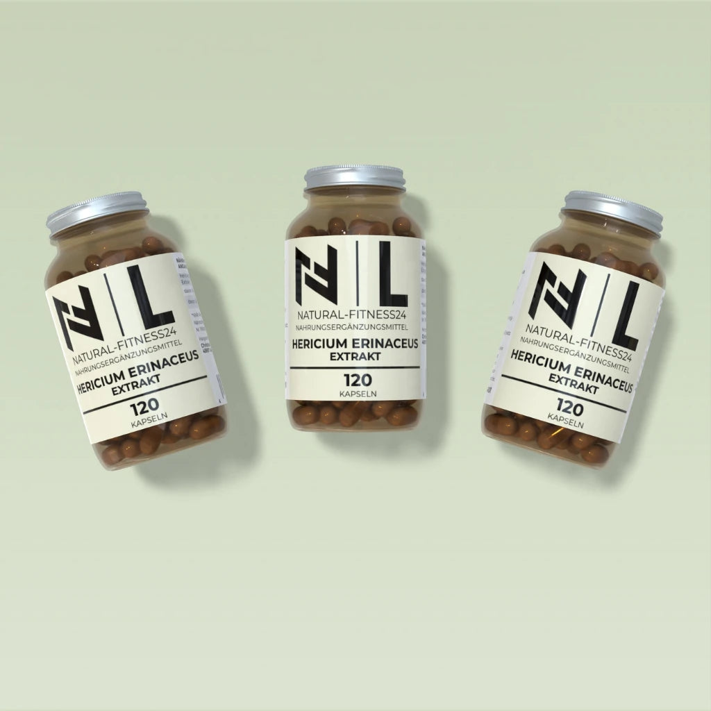 Lionsmane Extrakt Kapseln vegan von NF24 auch Hericium erinaceus genannt