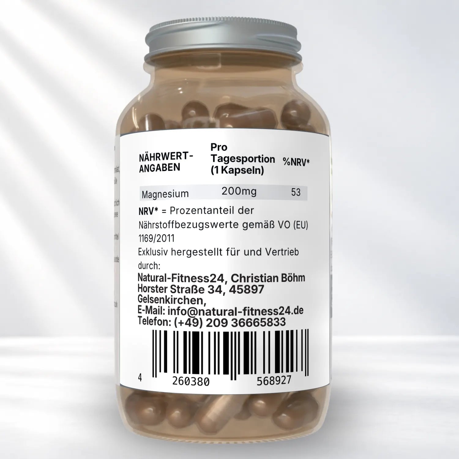 200mg Magnesium pro Kapsel