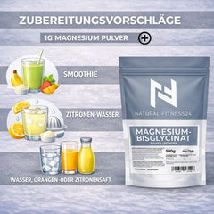 Magnesium Bisglycinat 500g Pulver Wie einnehmen