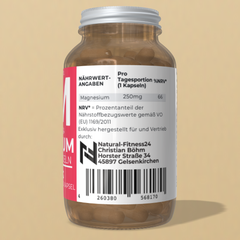Natural-Fitness24 Magnesium Bisglycinat 80 Kapseln ohne unnötige Zusatzstoffe vegan