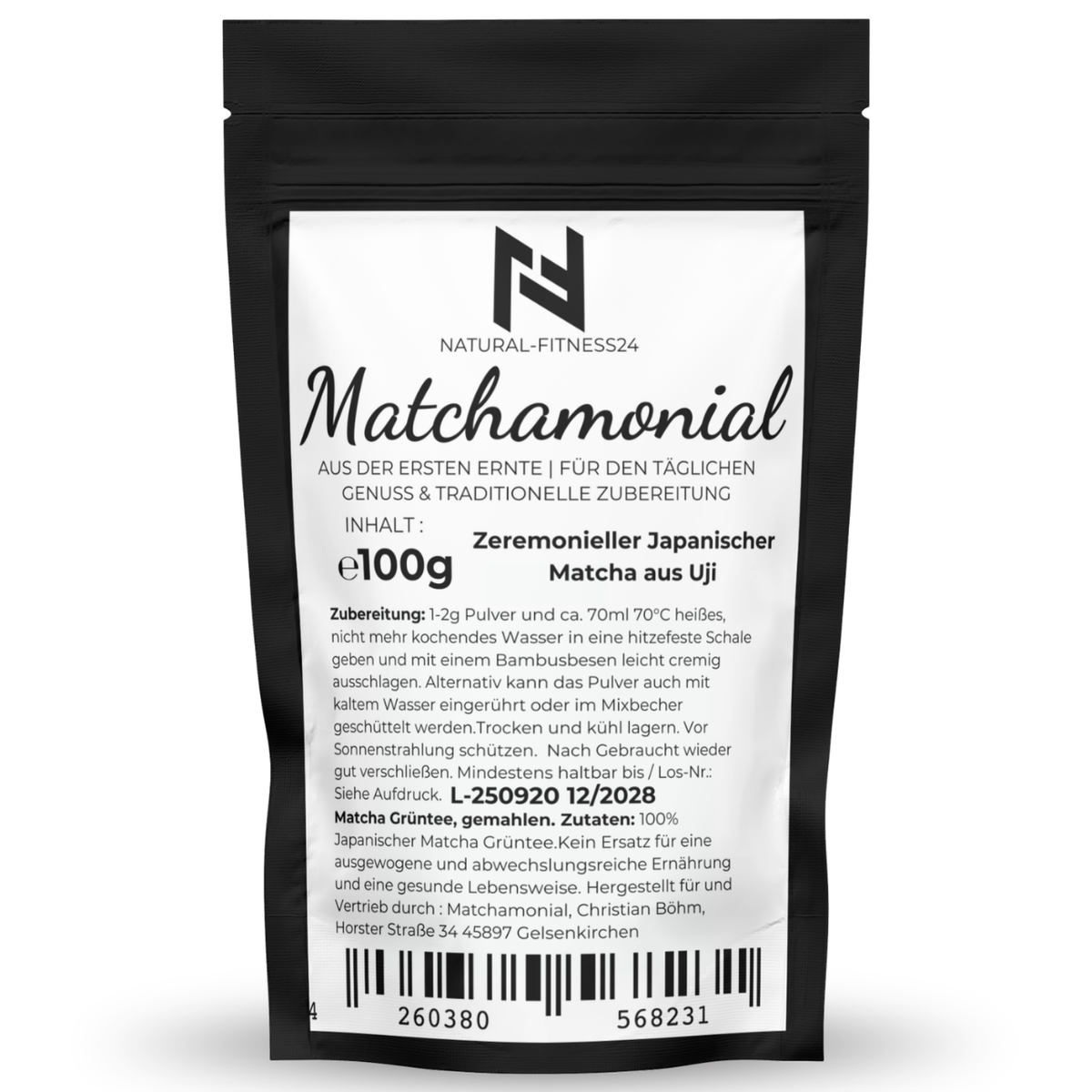 Zeremonieller Matcha aus Uji 100g Beutel von NF24 Matchamonial