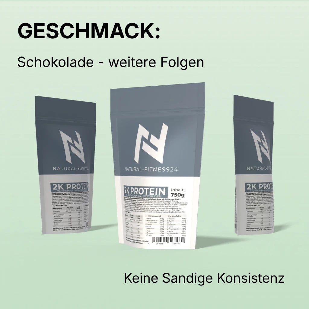Natural-Fitness24 Eiweisspulver ohne sandige Konsistenz