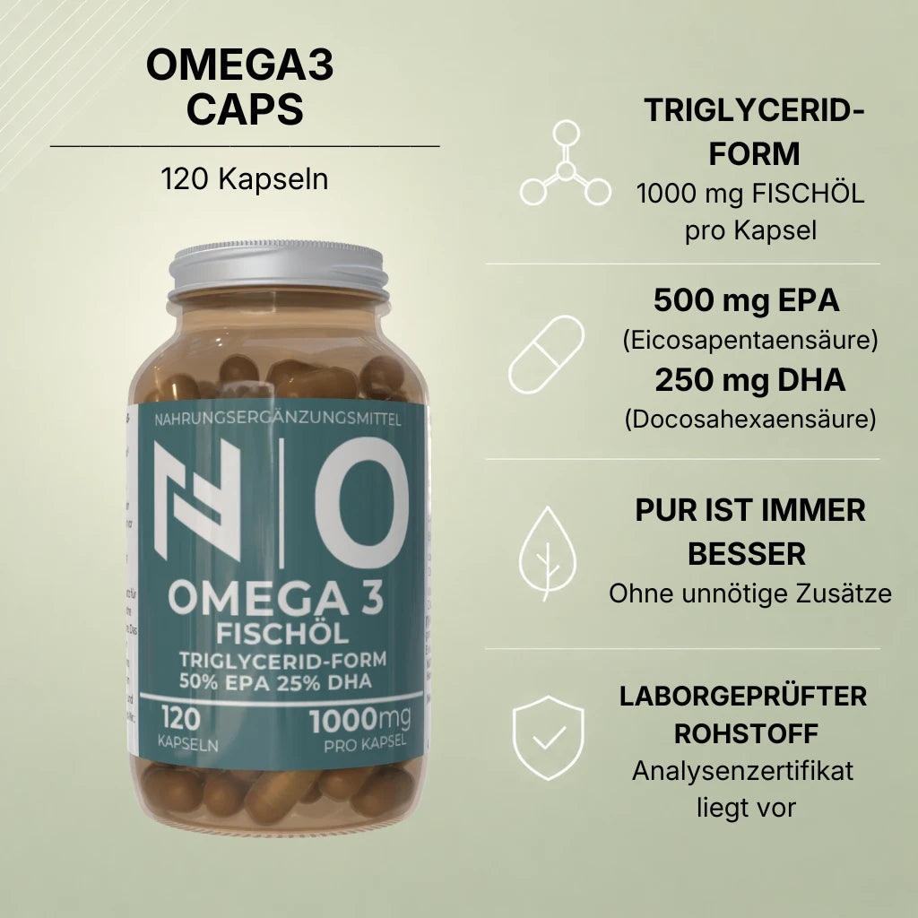 Fischoel Kapseln Triglceride Omega-3-120 Caps Hochdosiert kaufen online bestellen
