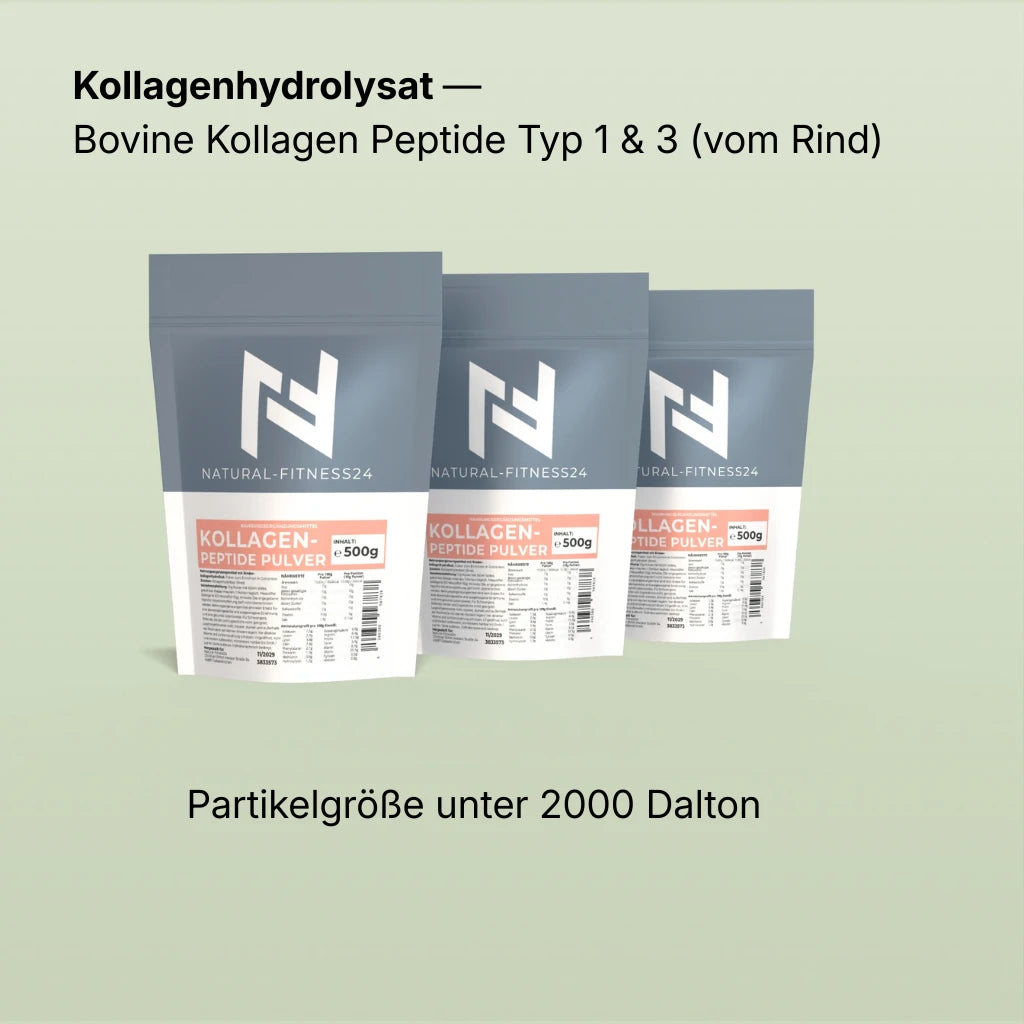 Bovines Kollagen Peptide aus Typ 1&3 , Partikelgröße unter 2000 Dalton