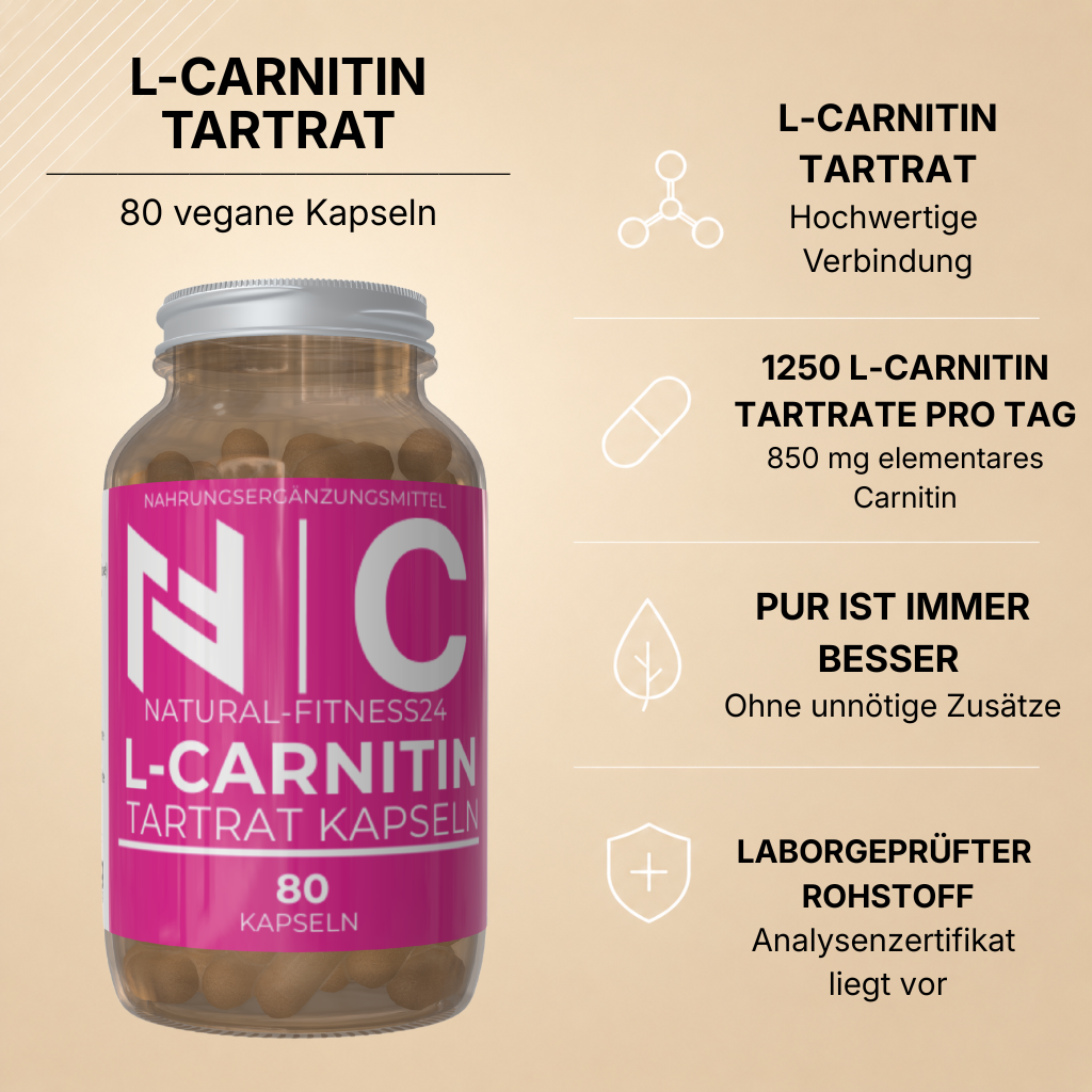 NF24 L-Carnitin Tartrat 80 Caps Highlights