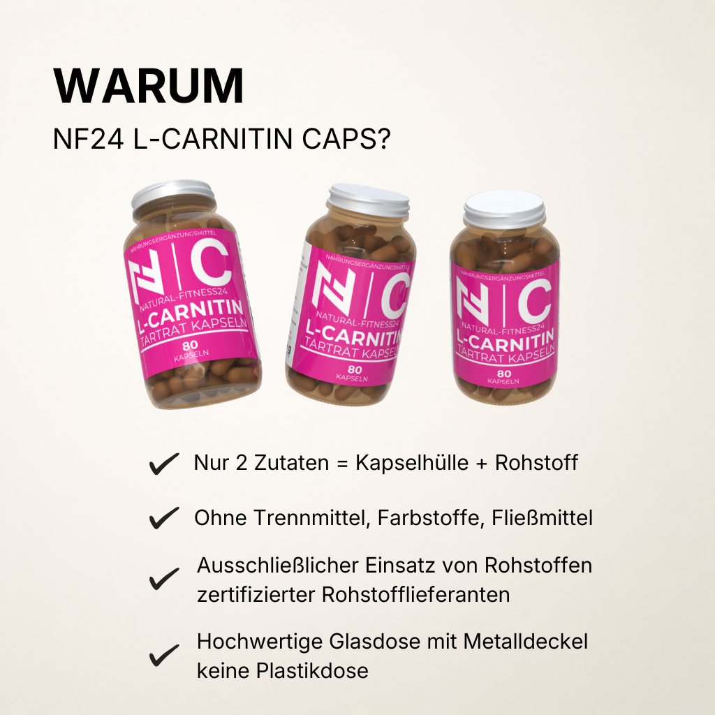 Natural-Fitness24 L-Carnitin Tartrat 80 Caps