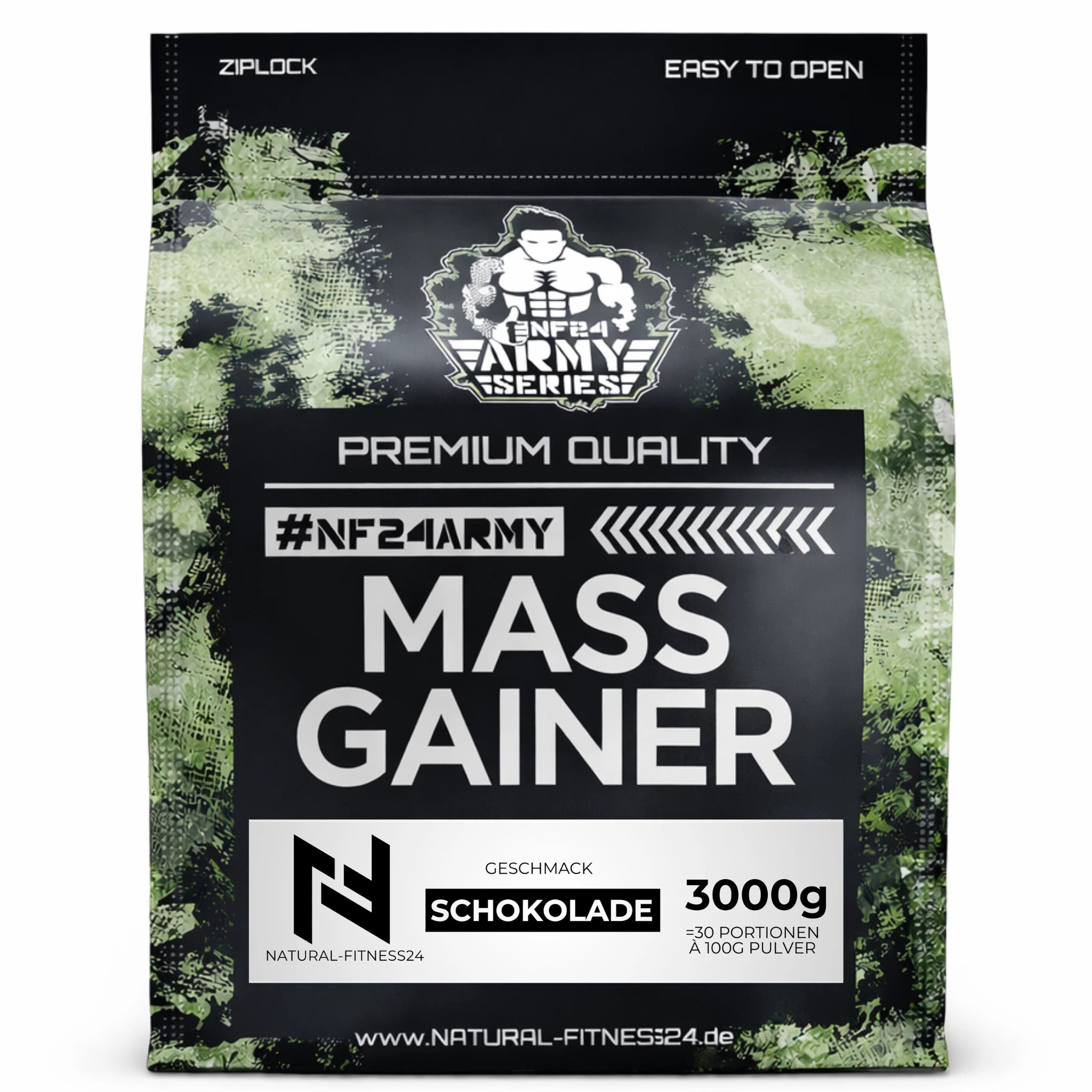 mass gainer 3kg 3000g schoko whey mit instant oats