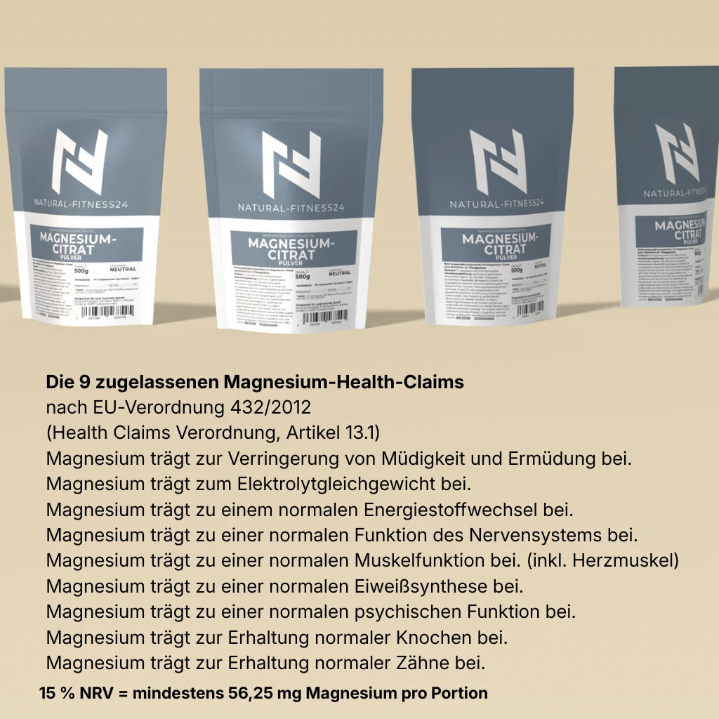 Magnesium Citrat Health Claims Wirkung