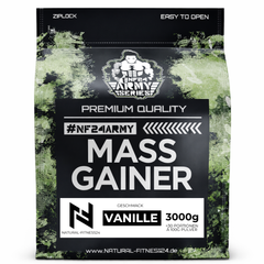 mass gainer 3kg 3000g erdbeere whey mit instant oats