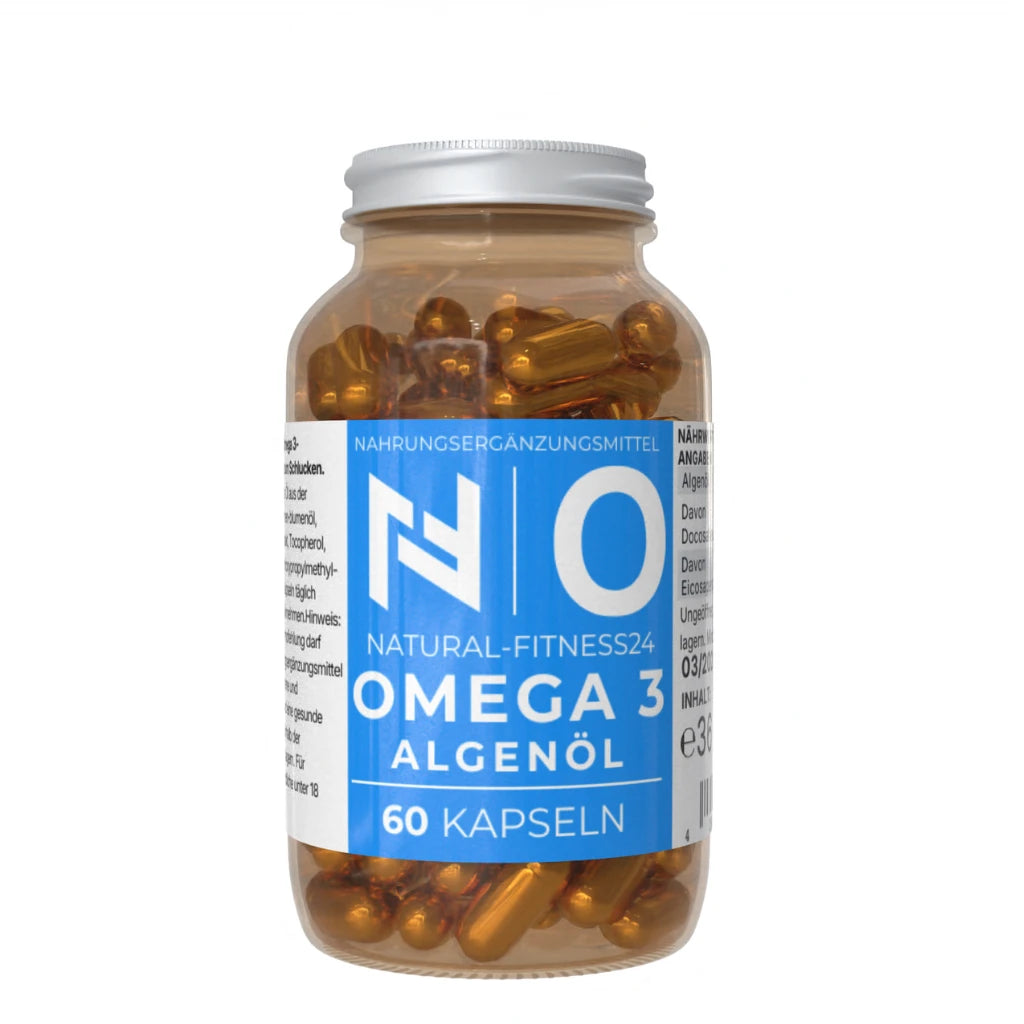 Natural-Fitness24 Algenöl Omega3 EPA DHA 60 Kapseln vegan