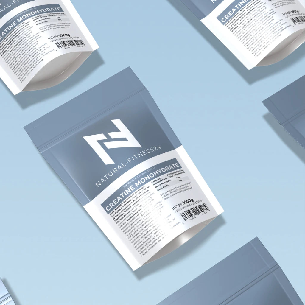 Natural-Fitness24 Creatin Monohydrat 1kg Neutral Laborgeprüft
