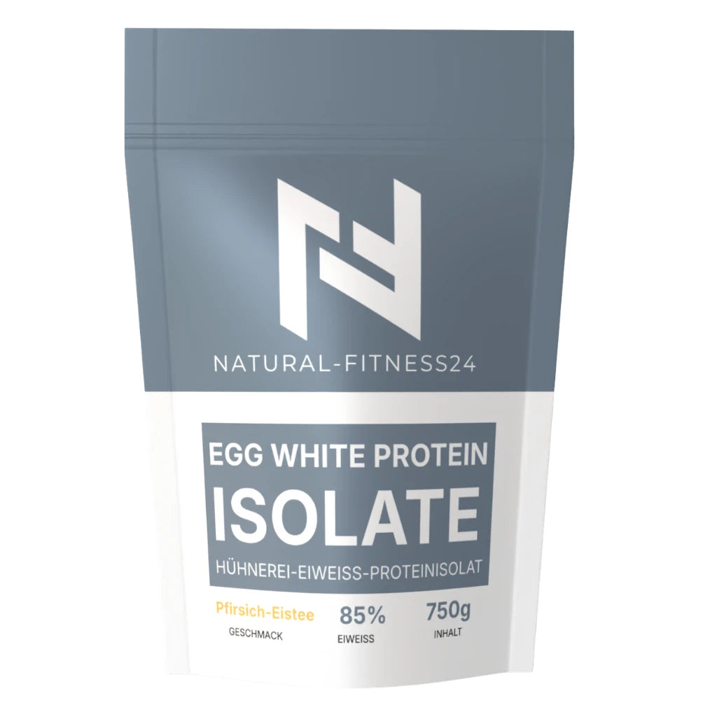 Egg Protein Isolat in 4Geschmacksrichtungen Kirsche, Waldfrucht, Pfirsich-Eistee und  Waldfrucht. 85% Eiweissanteil von Natural-Fitness24 