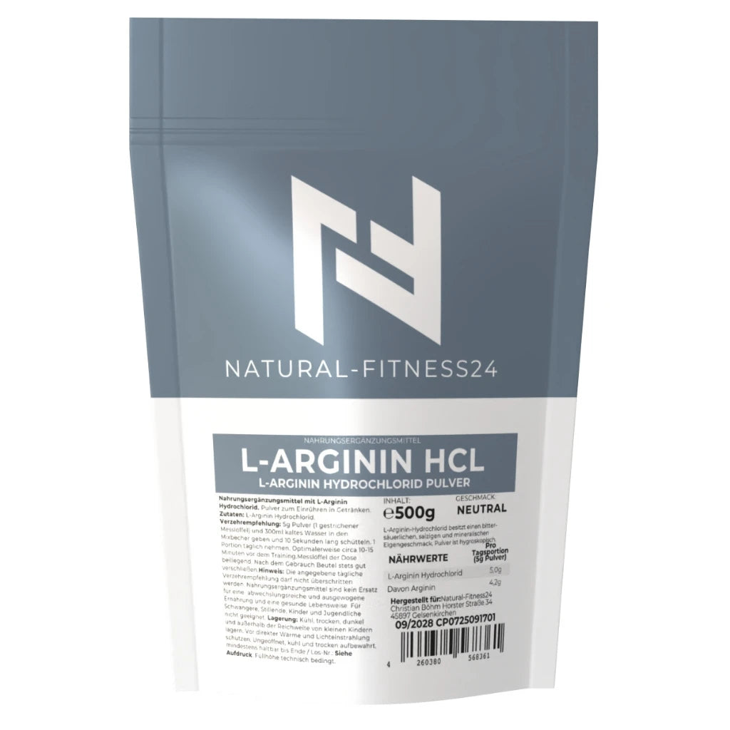 L-Arginin HCL Pulver 500g neutral pur ohne Zusatzstoffe